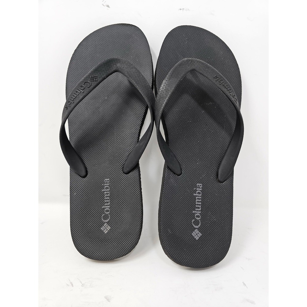 NWOB Columbia Women Black Flip Flop Sandals Size‎ 9 Thong Beach Pool Casual